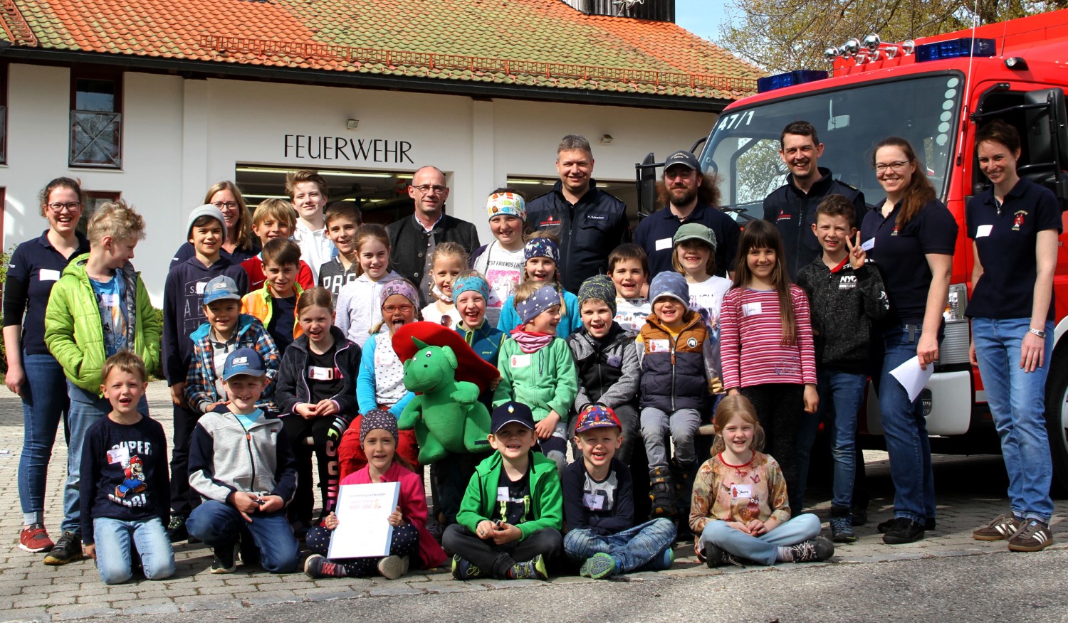 Gruppenbild ising Hart Kinderfeuerwehr