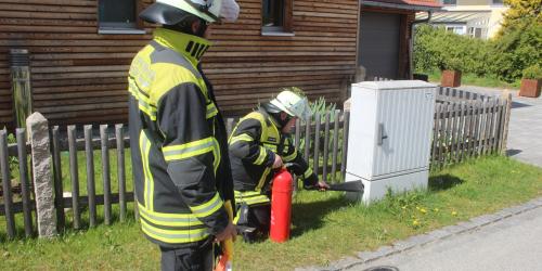 Schmorbrand in Stromverteilerkasten - mit Kohlendioxid gelöscht