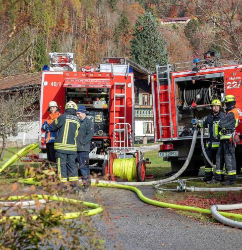 Großalarm für die Feuerwehren im Achental