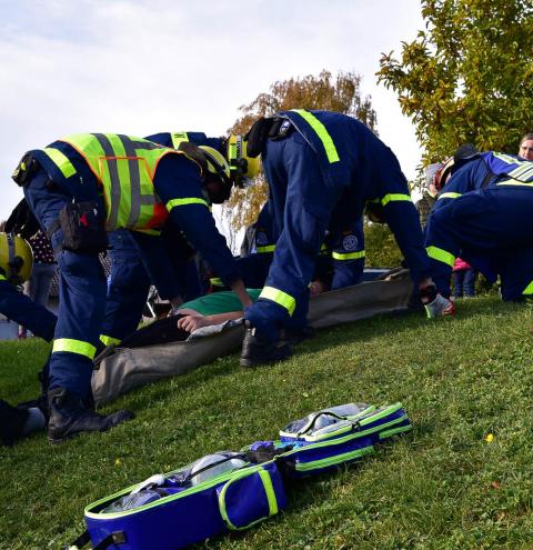 Vierstündiger Einsatzmarathon – Rettungskräfte trainieren die Zusammenarbeit