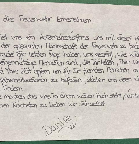 Anonyme Dankeskarten in den Briefkästen – Ein tolles Zeichen der Wertschätzung