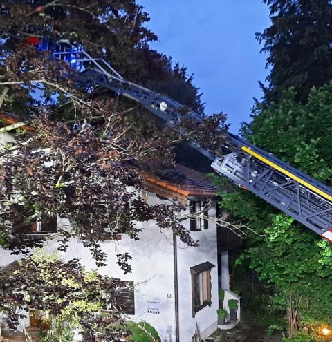 Nach heftigem Gewitter: Einsatz in Grassau