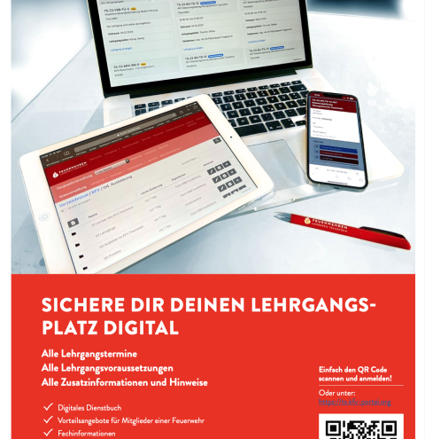 Den Lehrgangsplatz online buchen - über das KFV-Portal.