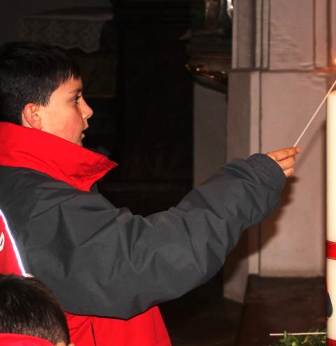 Mit der Flamme aus Bethlehem wird auch heuer wieder die Friedenslichtkerze des Kreisfeuerwehrverbandes Traunstein entzündet.